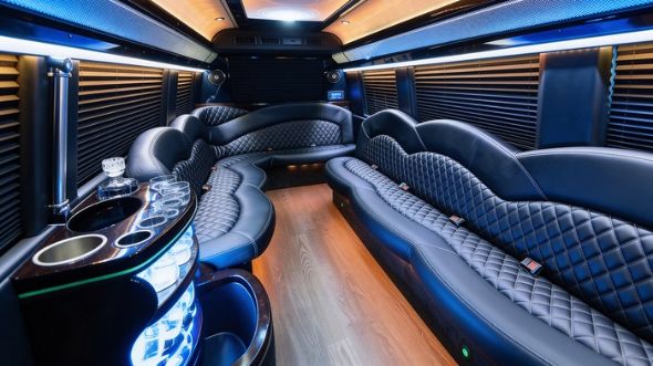 greensboro sprinter limousine interior